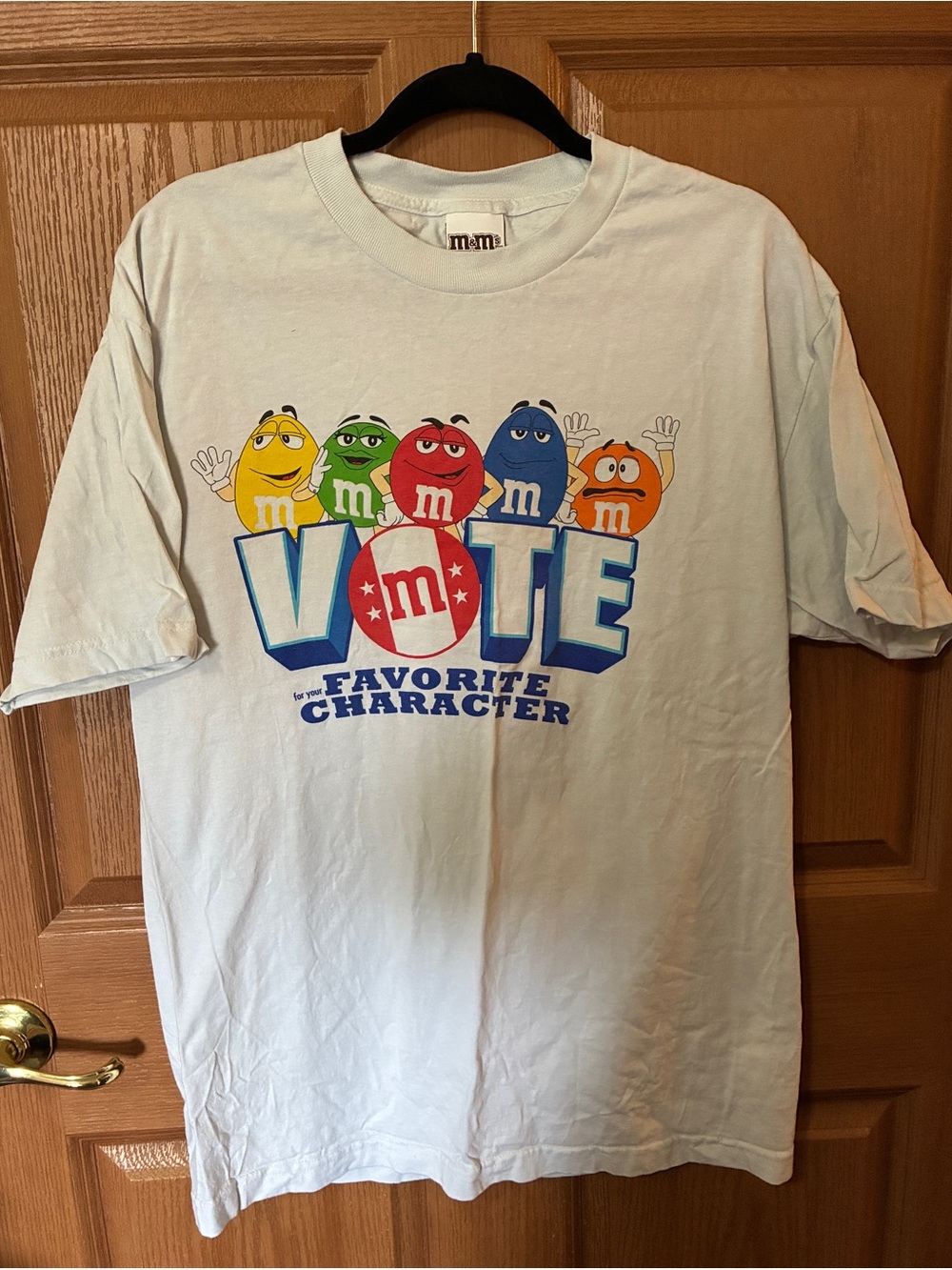 Vintage M & M “Vote for your Favorite Character “ Graphic Tee L